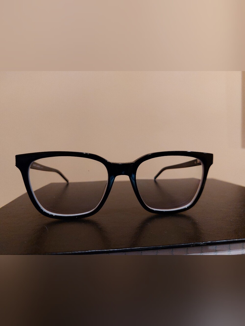 Saint Laurent Black Acetate Optical Frames SL M129 001 - Unisex